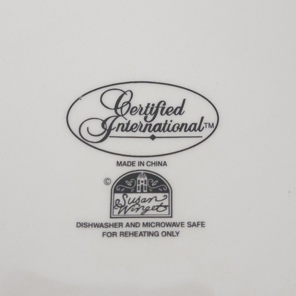 Rooster Red Yellow Ceramic Serving Bowl- Certified International by Susan Winget - Picture 7 of 7